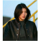 My Name Han So Hee Black Leather Bomber Jacket