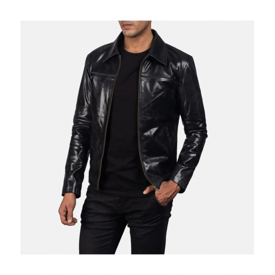 Mystical Black Leather Jacket