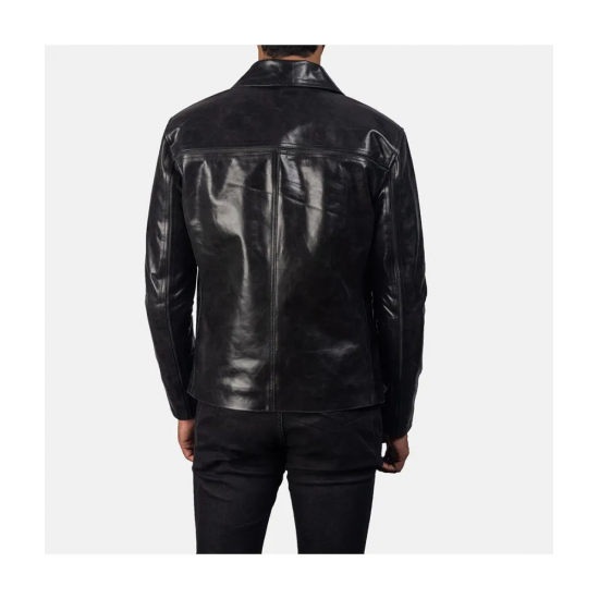 Mystical Black Leather Jacket