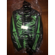 Neighborhood × Vlone Green Bones Leather Jacket