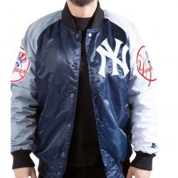 New York Yankees Tri Color Satin Jacket New York Yankees Tri Color Satin Jacket