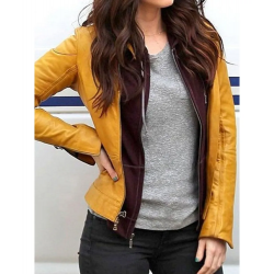 Ninja Turtles Reboot Megan Fox Leather Jacket Yellow