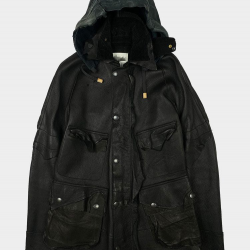 Number Nine × Takahiromiyashita The Soloist Leather Rain Jacket