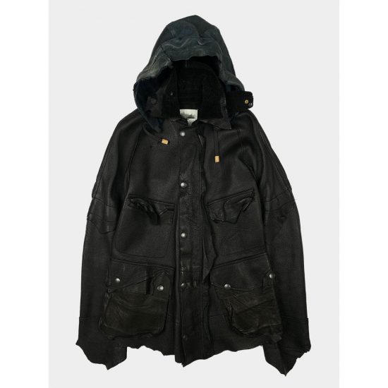 Number Nine × Takahiromiyashita The Soloist Leather Rain Jacket