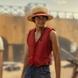 One Piece Monkey D Luffe Inaki Godoy Leather Red Vest One Piece Monkey D Luffe Inaki Godoy Leather Red Vest