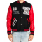 Off White Eagle 23 Red and Black Varsity Jacket