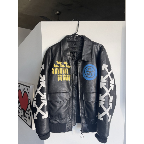 Zoe Hardman Black Leather Biker Jacket