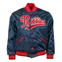 Philadelphia Phillies Blue 1937 Satin Jacket Philadelphia Phillies Blue 1937 Satin Jacket