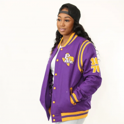 Prairie View A&M University Unisex Varsity Jacket Prairie View A&M University Unisex Varsity Jacket