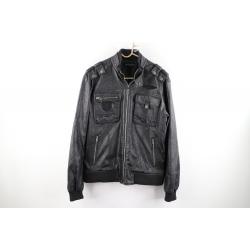 Premium Skull Equilibrium Motorcycle Jacket in Black