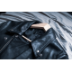 Raf Simons Pre Runway Black Palms Leather Rider's Coat