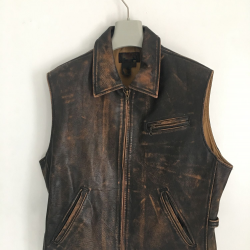 Ralph Lauren × RRL Leather Moto Vest