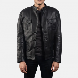 Ray Cutler Black Leather Blazer Ray Cutler Black Leather Blazer