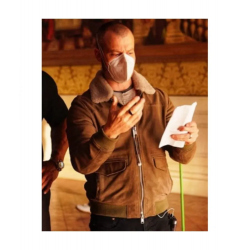 Red Notice 2021 Rawson Marshall Thurber Brown Leather Jacket