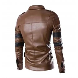 Resident Evil Real Leather Brown Jacket Resident Evil Real Leather Brown Jacket
