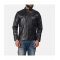 Rustic Black Leather Biker Jacket