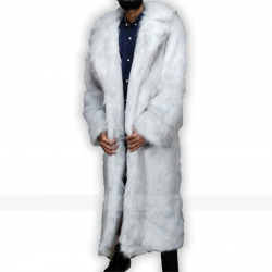 Ryan Gosling Barbie Ken White Faux Fur Coat