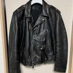 Saint Michael Schott Black Leather Jacket Roders 