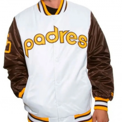 San Diego Padres Varsity Bomber Jacket San Diego Padres Varsity Bomber Jacket
