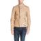 Scotch and Soda Men's Tan Biker Leather Jacket
