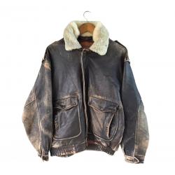 Seditionaries Rare Basic Wear Flight Brown Leather Jacket Seditionaries Rare Basic Wear Flight Brown Leather Jacket