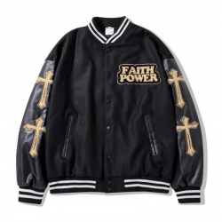 Slash Youth Faith Power Varsity Jacket Slash Youth Faith Power Varsity Jacket