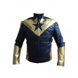 Smallville Booster Gold Leather Jacket