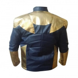 Smallville Booster Gold Leather Jacket Smallville Booster Gold Leather Jacket