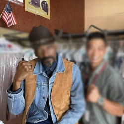 Snoop Dogg Day Shift Suede Leather Vest