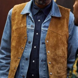 Snoop Dogg Day Shift Suede Leather Vest