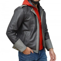 Sora Kingdom Hearts 4 Cosplay Costume Hooded Leather Jacket Sora Kingdom Hearts 4 Cosplay Costume Hooded Leather Jacket