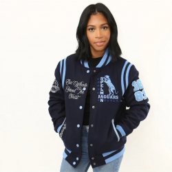 Spelman A&M University Varsity Jacket	 Spelman A&M University Varsity Jacket