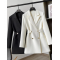 Step into Spring with Confidence Slim Fit White Blazer 2023s Hottest Pick