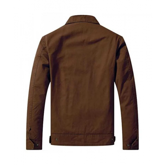 Steve Brown Casual Military Jacket For Mens