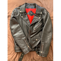 Straight To Hell Black Leather Jacket