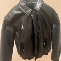 Streetwear Black Vegan Leather Jacket Streetwear Black Vegan Leather Jacket