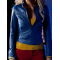 Supergirl Smallville Laura Vandervoort Leather Jacket Blue