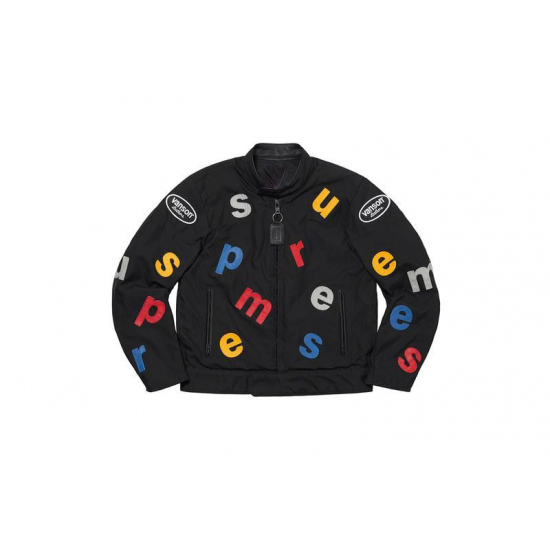 Supreme Vanson Multicolor Cordura Black Leathers Jacket