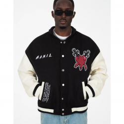 Trust Over Love Black Varsity Jacket Trust Over Love Black Varsity Jacket