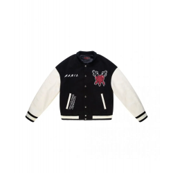 Trust Over Love Black Varsity Jacket