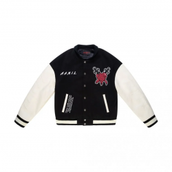 Trust Over Love Black Varsity Jacket Trust Over Love Black Varsity Jacket