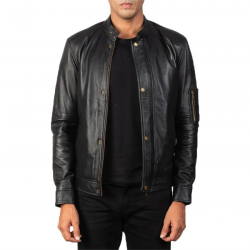 Tea House Black Leather Biker Jacket Tea House Black Leather Biker Jacket