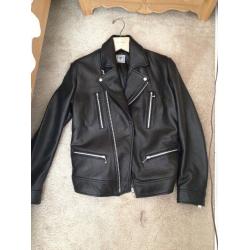 Temple Of Jawnz 4-Zip Black Lamb Minimalist Double Rider Jacket