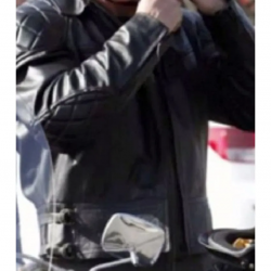 Terminator 5 Arnold Schwarzenegger Leather Jacket Black Terminator 5 Arnold Schwarzenegger Leather Jacket Black