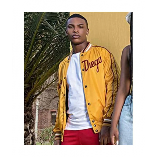 Blood & Water Thabang Molaba Yellow Varsity Jacket