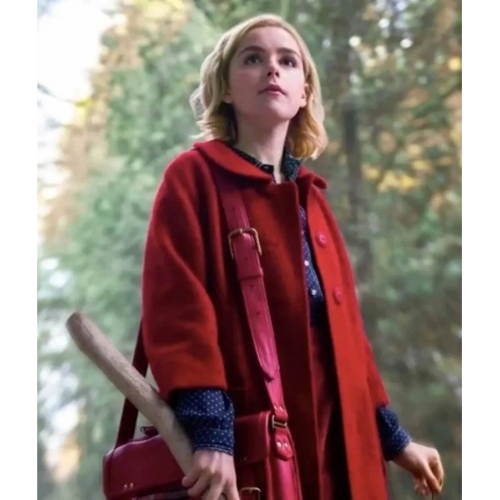 The Chilling Adventures of Sabrina Spellman Red Wool Coat