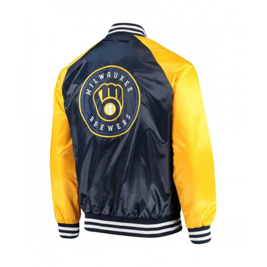 The Lead Off Hitter Full snap Milwaukee Brewers Jacket