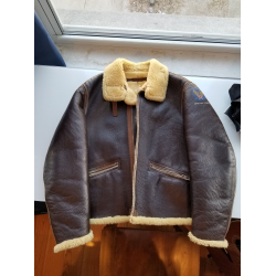 The Real McCoy's Type D1 Mechanic Brown leather Jacket