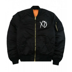 The Weeknd Starboy Panther XO Black Bomber Jacket