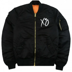 The Weeknd Starboy Panther XO Black Bomber Jacket The Weeknd Starboy Panther XO Black Bomber Jacket